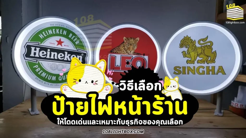 วิธีเลือกป้ายไฟหน้าร้าน ให้โดดเด่นและเหมาะกับธุรกิจของคุณ