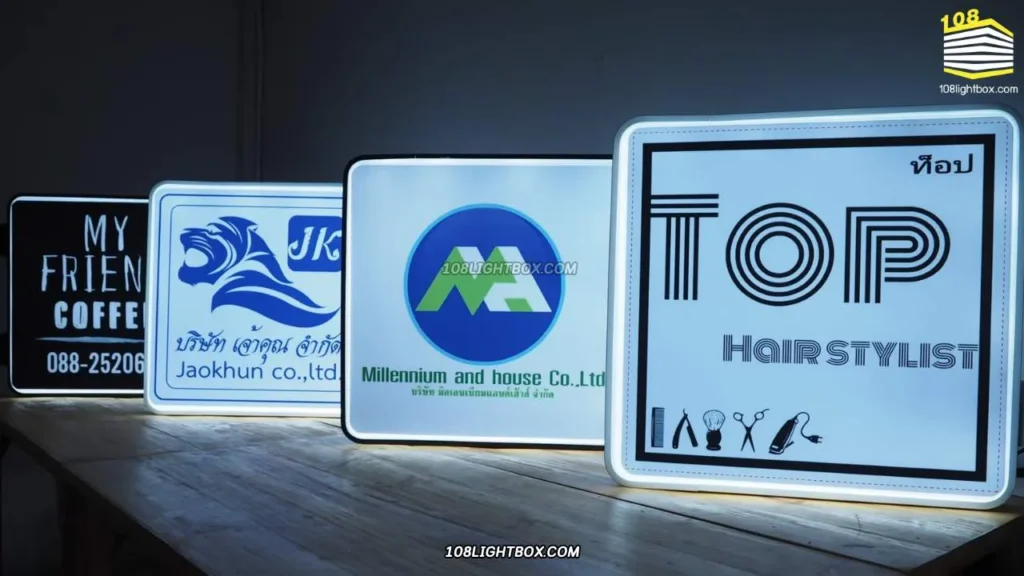108 Lightbox บริการป้ายไฟร้านตัดผมที่ครบวงจร เริ่มต้นเพียง 890 บาท 
