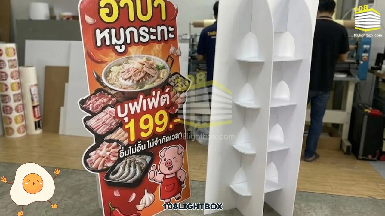 ทางเลือกที่คุ้มกว่า ป้ายไฟหน้าร้านจาก 108 Lightbox
