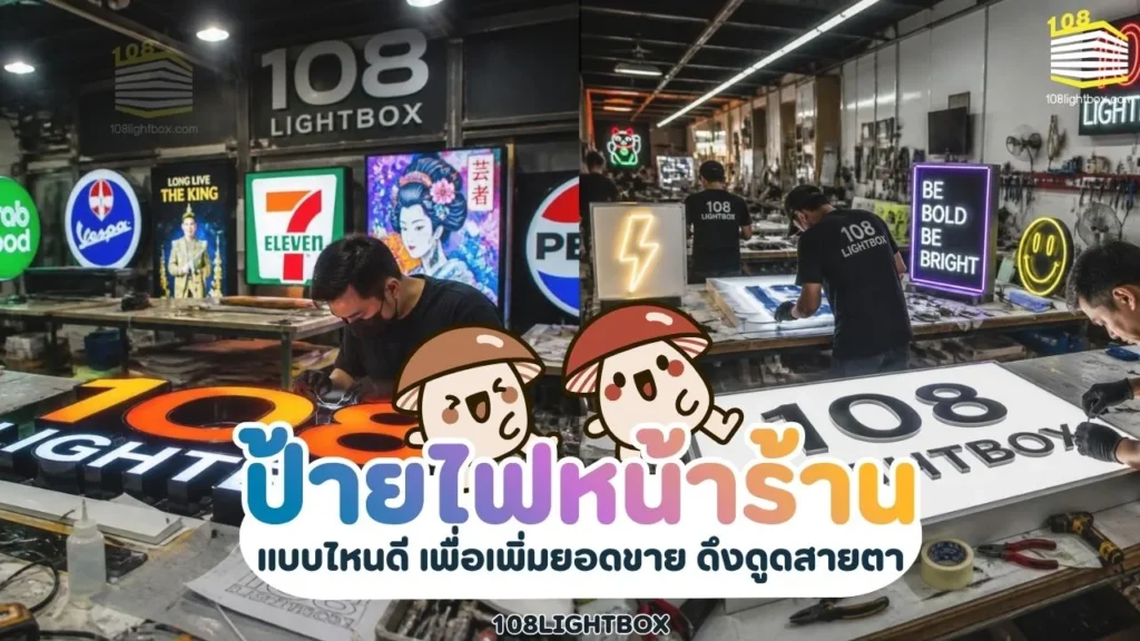 ป้ายไฟหน้าร้านแบบไหนดี เพื่อเพิ่มยอดขาย ดึงดูดสายตา